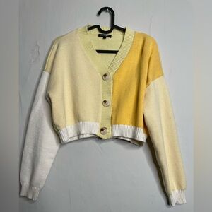 Yellow PaperMoon cardigan size small